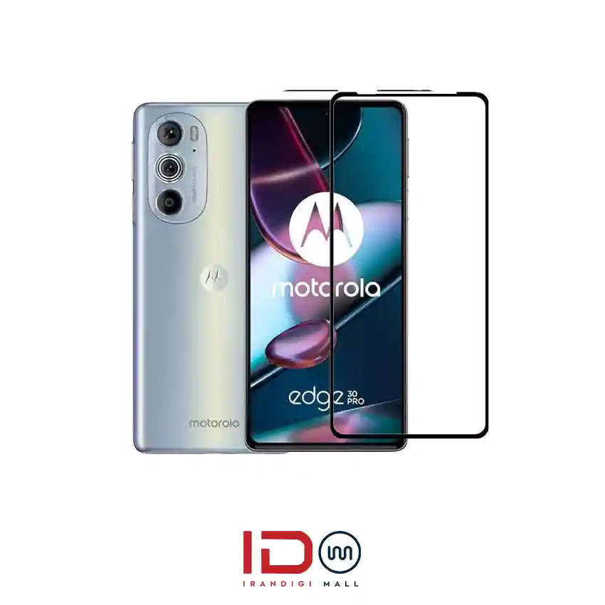 گلس شیشه ای فول گوشی موتورولا مدل MOTOROLA EDGE 30 برند رد لیبل
