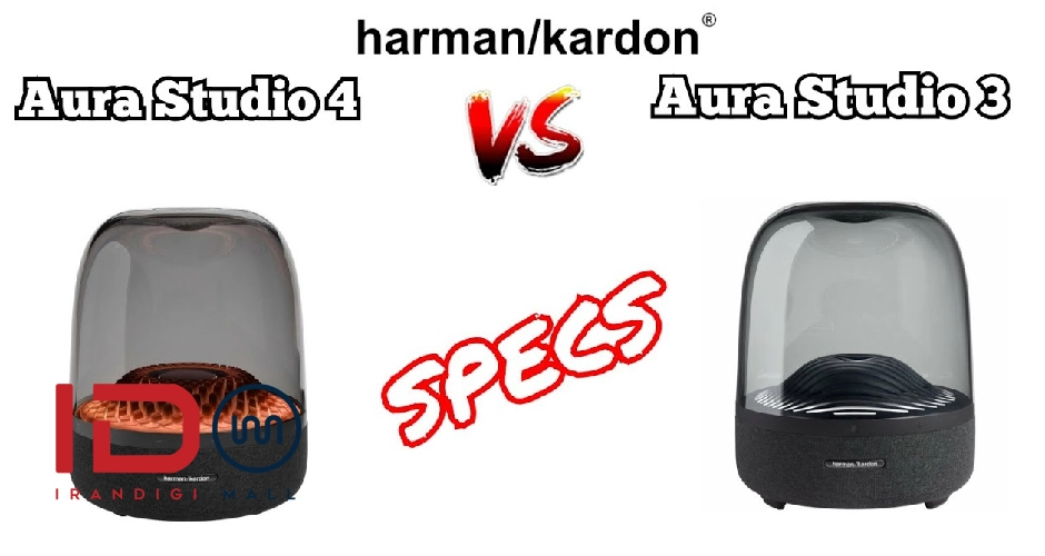 مقایسه اسپیکر Harman Kardon Aura Studio 3 با اسپیکر Aura Studio 4