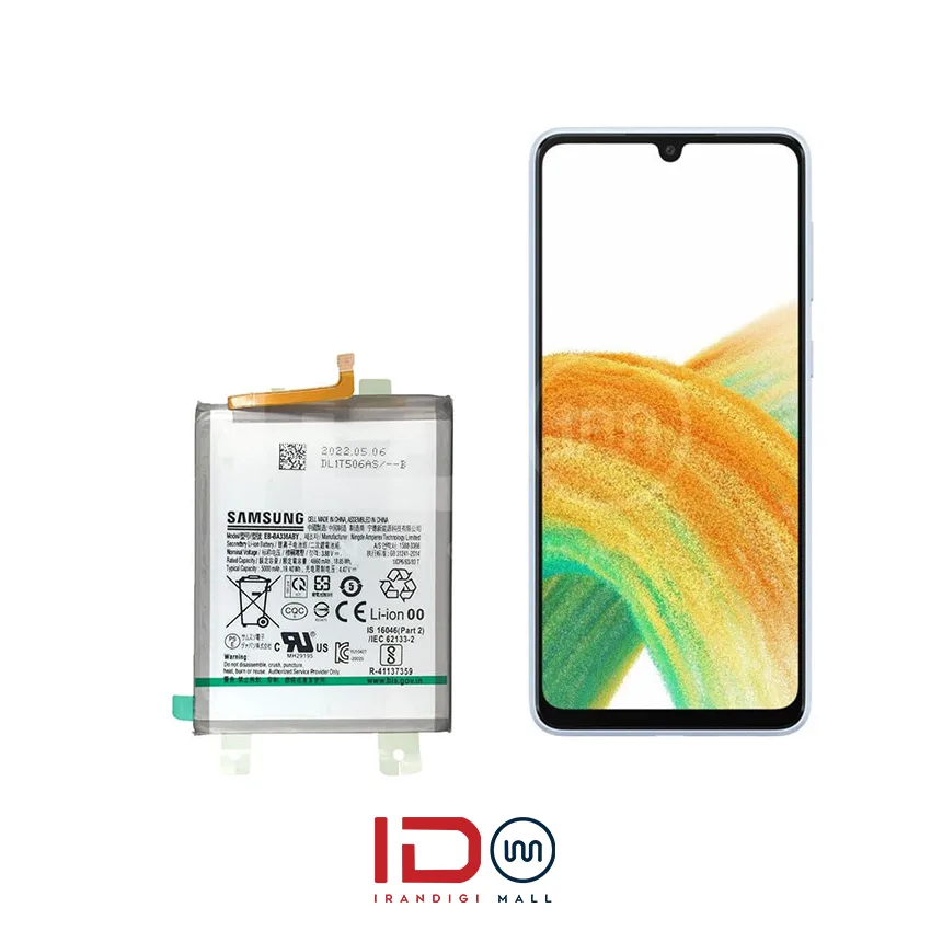 galaxy a33 باتری اورجینال گوشی سامسونگ مدل Samsung A33 با یک سال گارانتی بی قید و شرط - Image 1