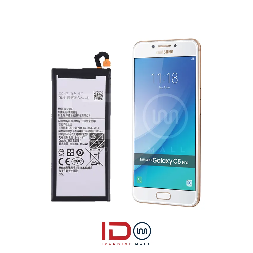 galaxy c5 pro باتری اورجینال گوشی موبایل سامسونگ گلکسی C5 PRO مدل EB-BJ530ABE. - Image 1