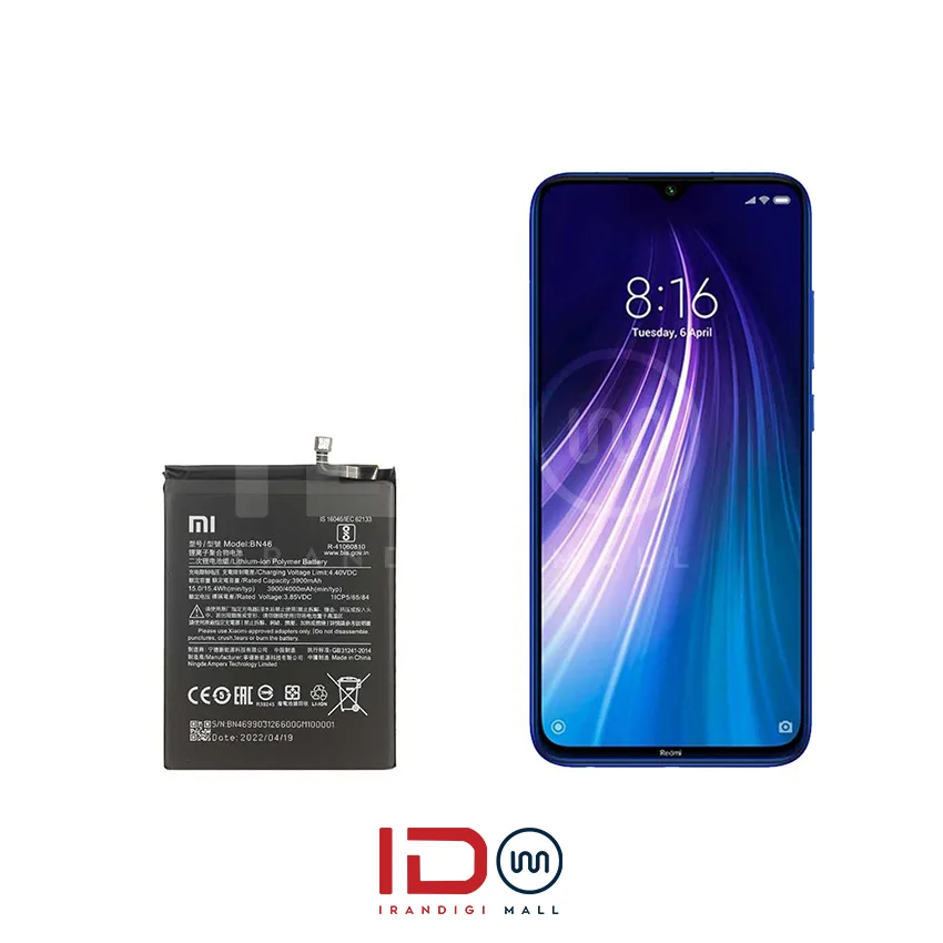 redmi note 8 باتری اورجینال گوشی موبایل شیائومی REDMI NOTE 8 مدل BN51 - Image 1