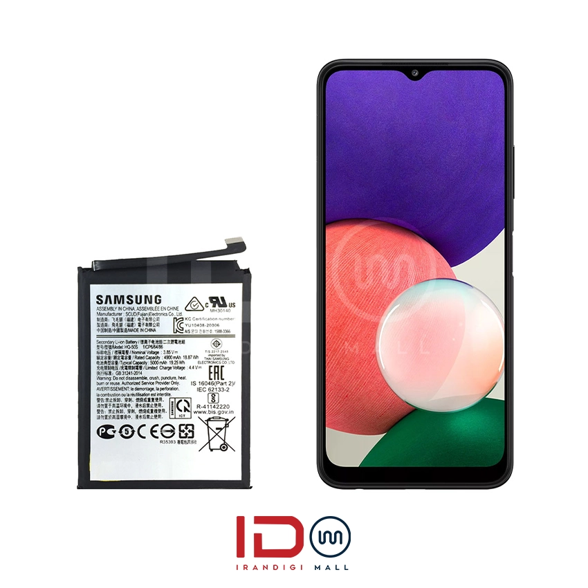 باتری اورجینال گوشی سامسونگ مدل Samsung A22 5G با یک سال گارانتی بی قید و شرط باتری اورجینال گوشی سامسونگ مدل Samsung A22 5G با یک سال گارانتی بی قید و شرط