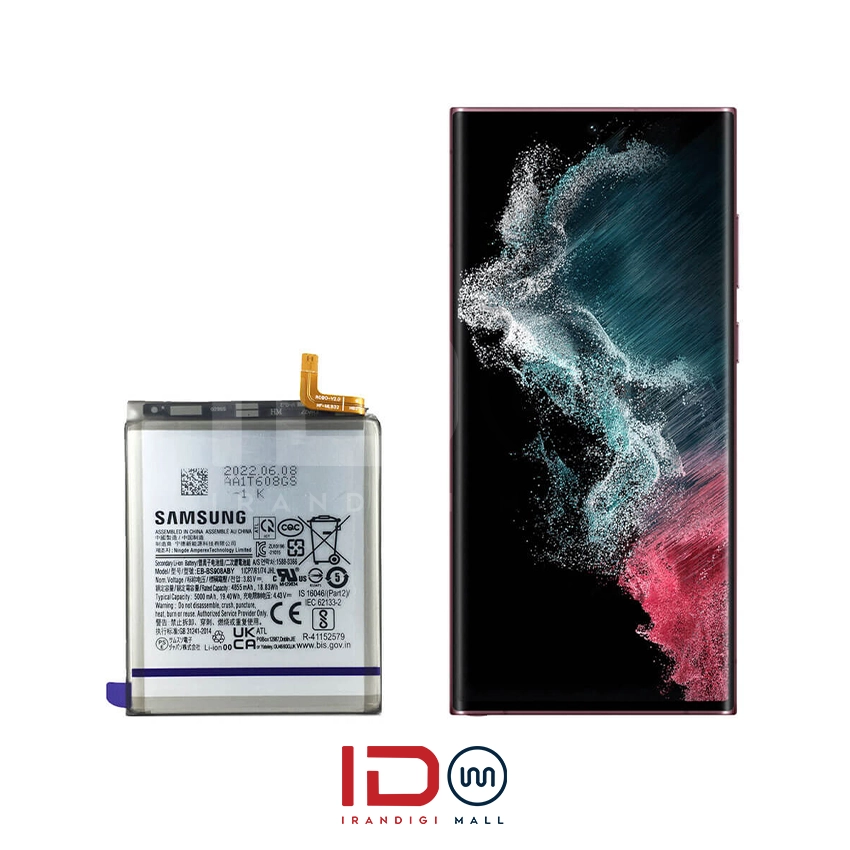 باتری اورجینال گوشی سامسونگ مدل Samsung S22 Ultra با یک سال گارانتی بی قید و شرط باتری اورجینال گوشی سامسونگ مدل Samsung S22 Ultra با یک سال گارانتی بی قید و شرط
