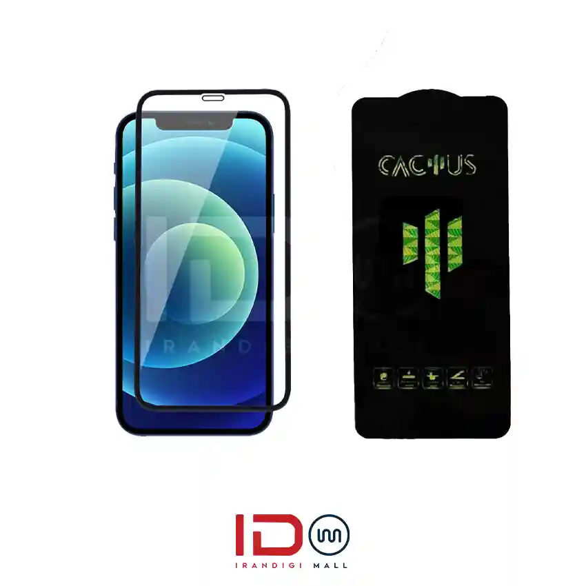 قیمت و خرید گلس شیشه ای تمام صفحه و فول چسب کاکتوس موبایل IPHONE 12 PRO گلس شیشه ای تمام صفحه و فول چسب کاکتوس موبایل IPHONE 12 PRO